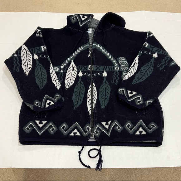 Yari Artesanias | Dream Catcher Wool Full Zip Jacket - Picture 2 of 4